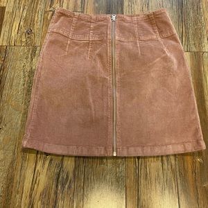 WILD Fable Corduroy Zip Front Mini Skirt - Size Small